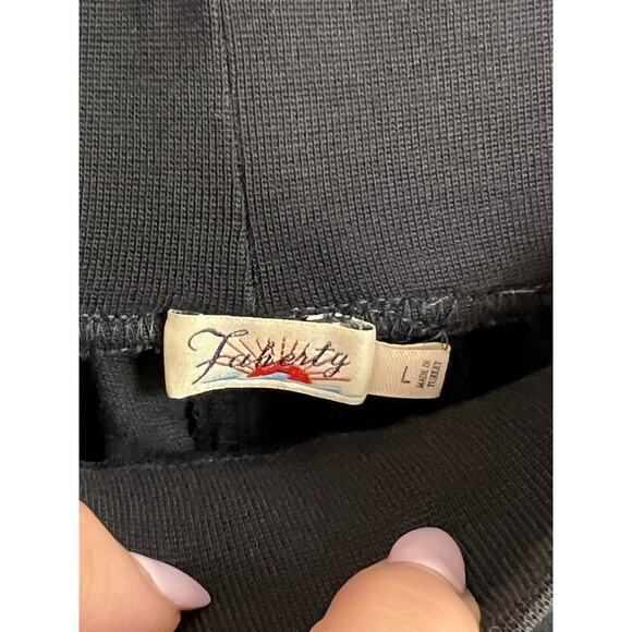 Faherty Arlie Day Pull On Rolled Cuff Lounge Short Washed Black Women's Size L - Picture 4 of 7